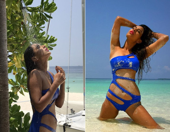 Hotest nia sharma in maldives