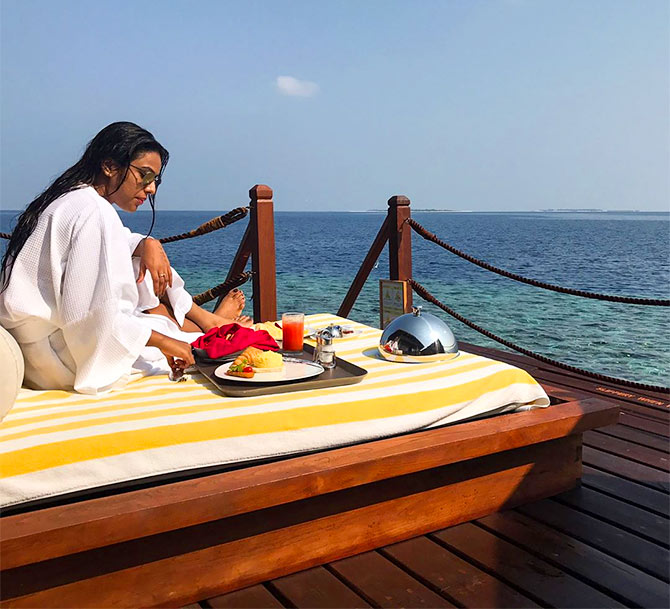 Nia sharma holiday Maldives Reach pics