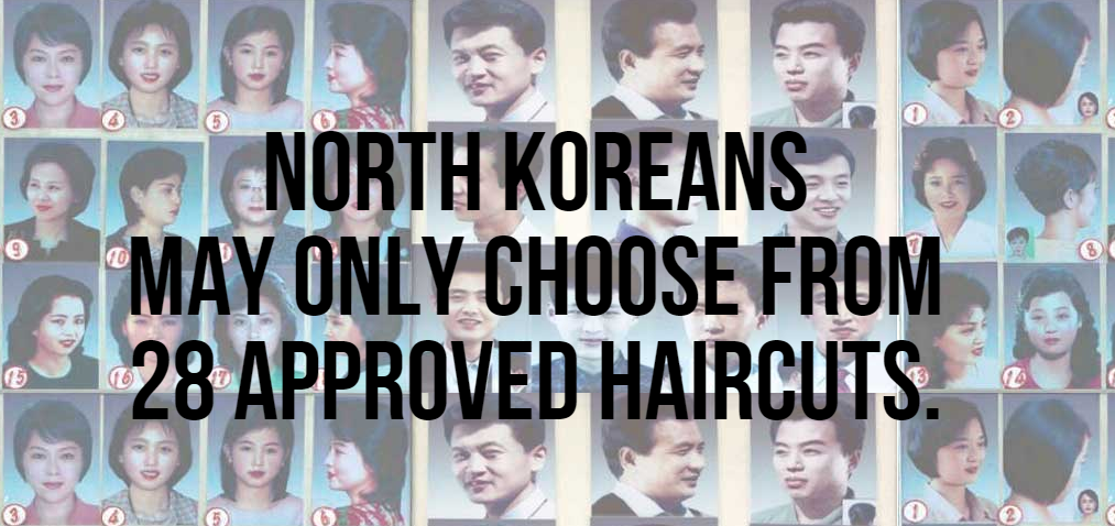 north korea 28 approved haircuts