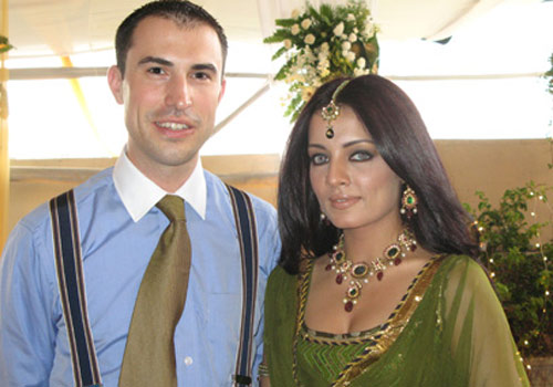 Celina Jaitley and Peter Haag